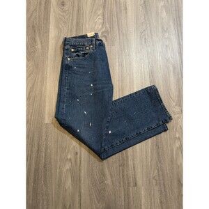NWT Levi's Premium Mens 32x30 501 93 Straight Paint Splatter Jeans Big E Vtg